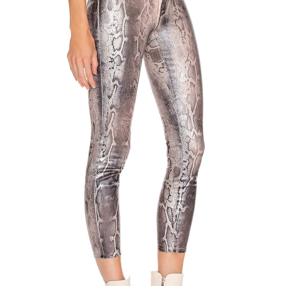 L'agence Margot Foiled Python Skinny - image 6